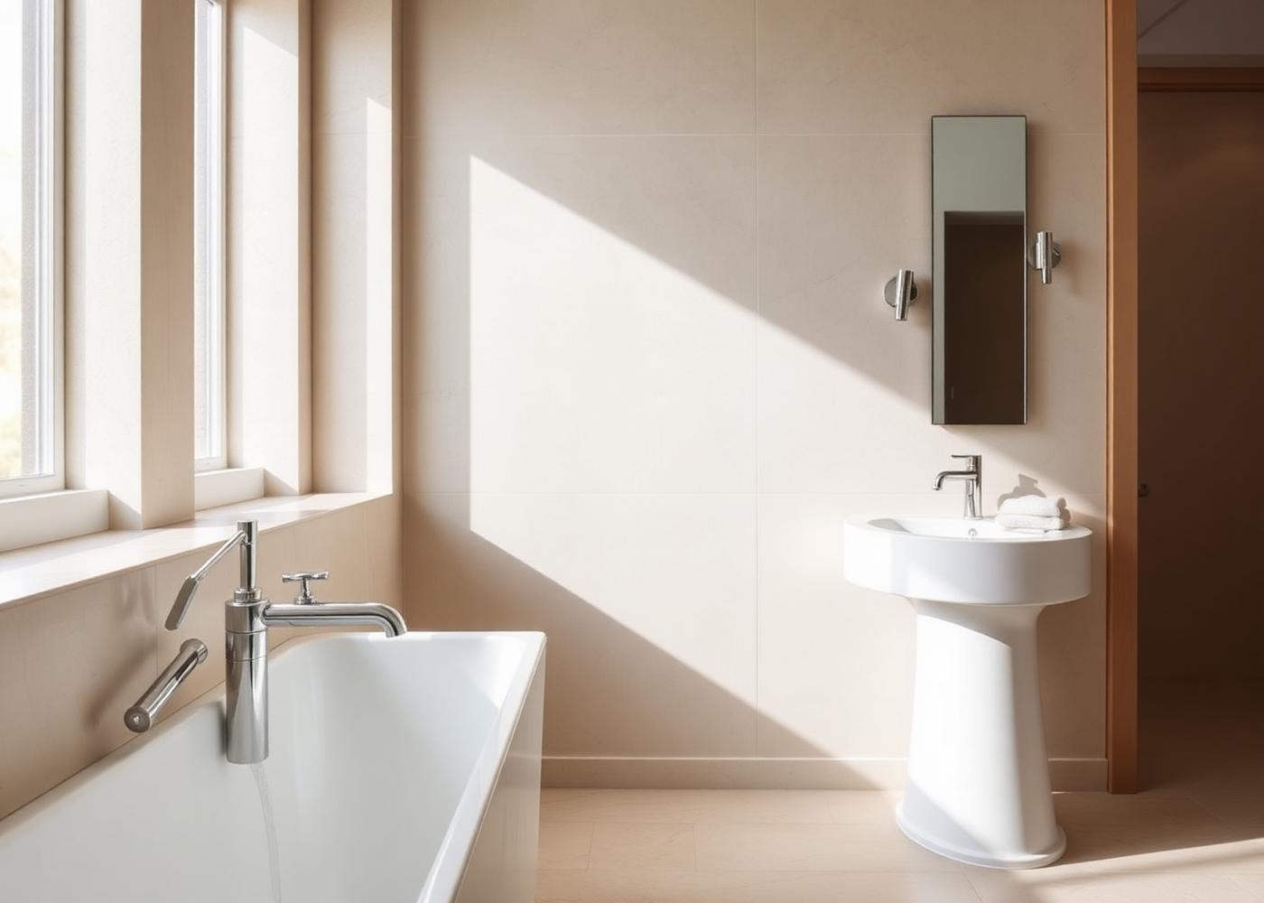 Chrome Bath Hardware — Chrome finish study