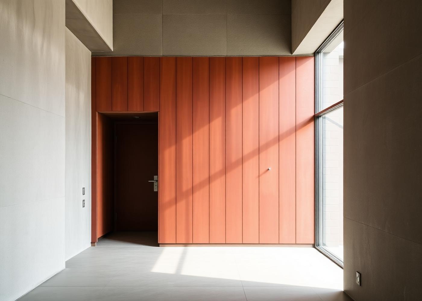 Corten Entrance Wall — Corten finish study