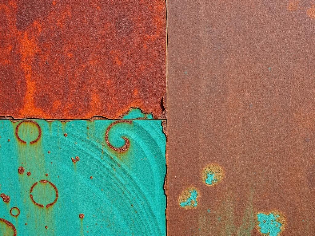 AI Oxidized Metal Preview — metal visualization example